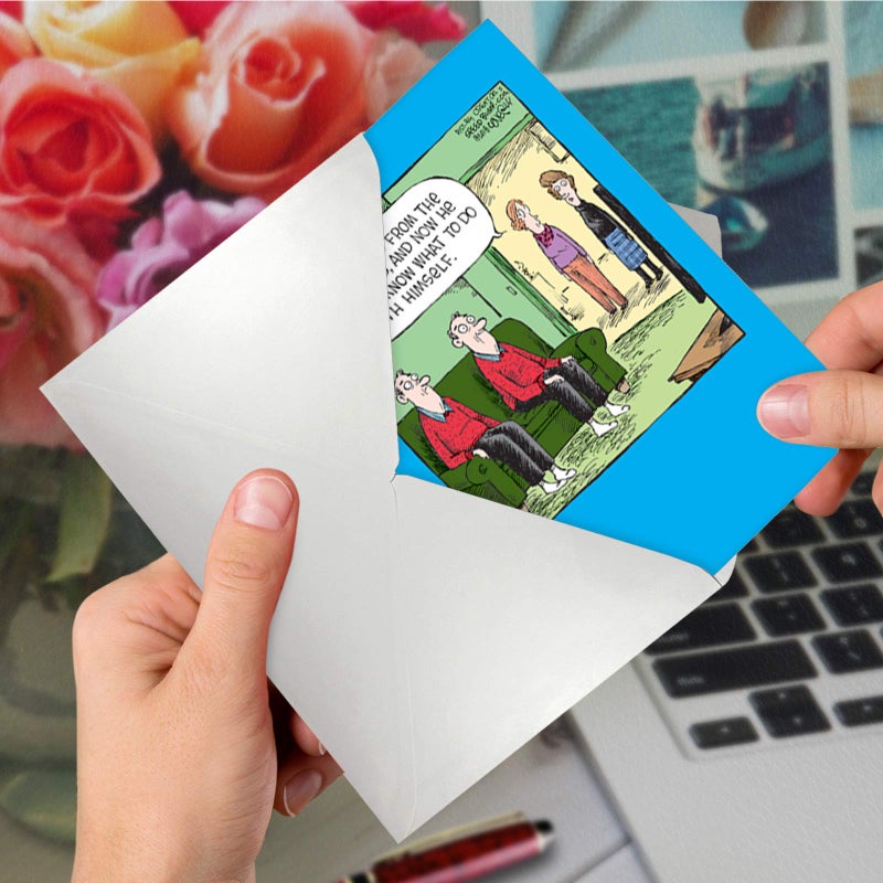 NobleWorks Humorous Retirement Greeting Card From Us with 5 x 7 Inch Envelope (1 Card) Co-Worker, Good Luck Cloning Lab C6362RTG-US - Image 5